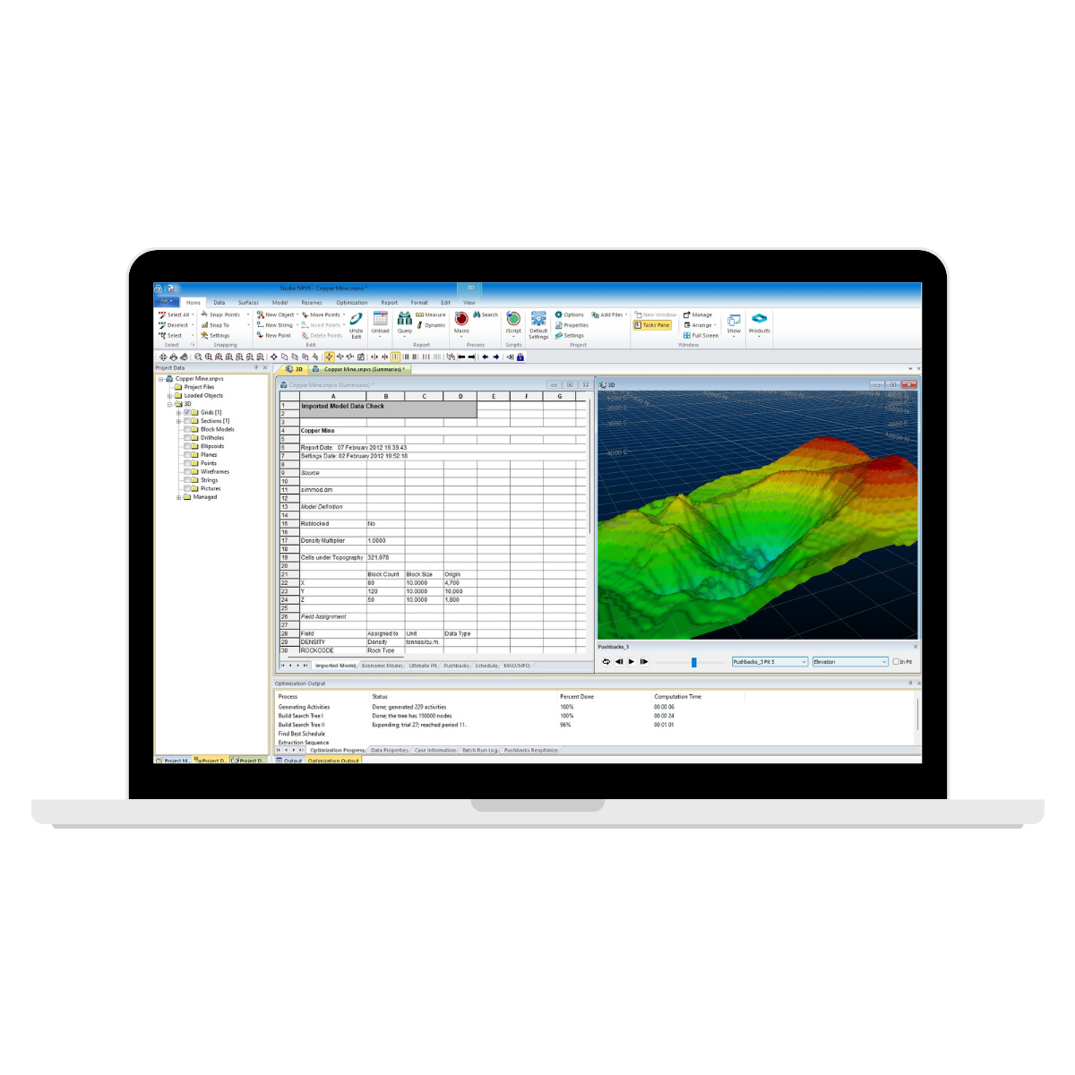 Datamine Mine Planning Software - Solution Studio NVPS